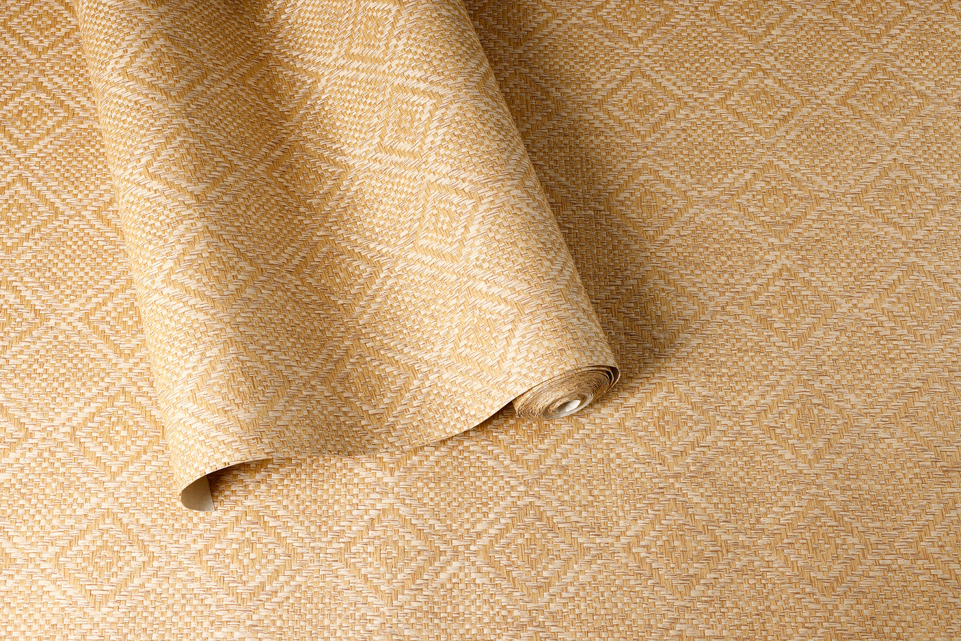 Amazing Maze - Beige Paperweave Wallpaper