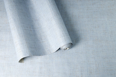 Cloudy Sky - Light Blue Paperweave Wallpaper
