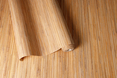 Don't Stop Be-Leafin - Light Brown Seagrass Wallpaper