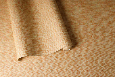 On The Carpet - Brown and Beige Paperweave Wallpaper