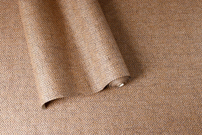 Rug Street - Brown Crafted Paperweave Wallpaper