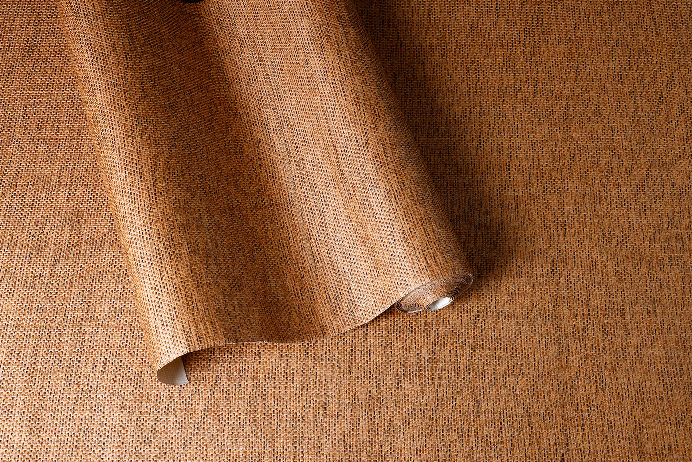 Some Black Some Brown - a mix of Brown and Black Coloured Paperweave Wallpaper